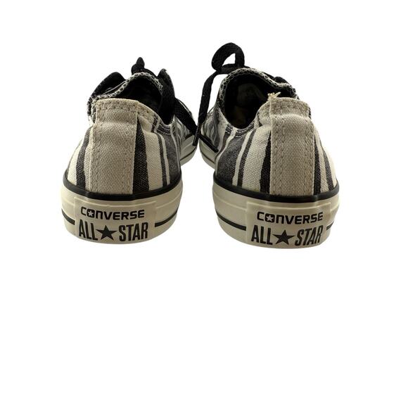 Converse Womens 6 Zebra Ox Sneakers Black White Striped 543935F EUC - Picture 8 of 9